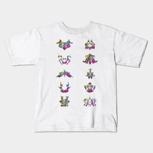 Collection of Rorschach inkblot tests Kids T-Shirt